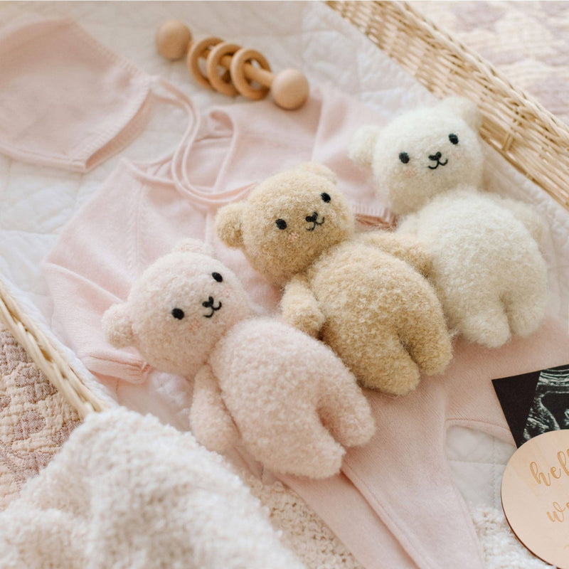 Baby Bouclé Bear — Honey