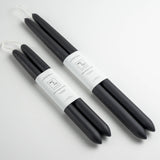 Beeswax Taper Candles — Charcoal