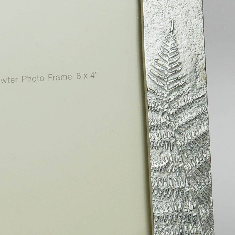 Ferns Hand Cast Pewter Photo Frame