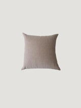 Gingham Tan Pillow Cover