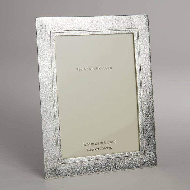 Raised Line Hand Cast Pewter Photo Frame