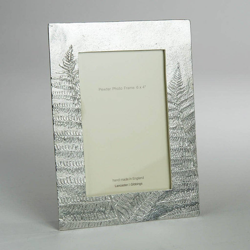 Ferns Hand Cast Pewter Photo Frame