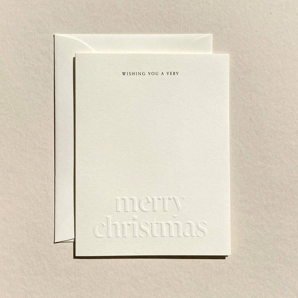 Merry Christmas No. 02: Single Card / Chestnut