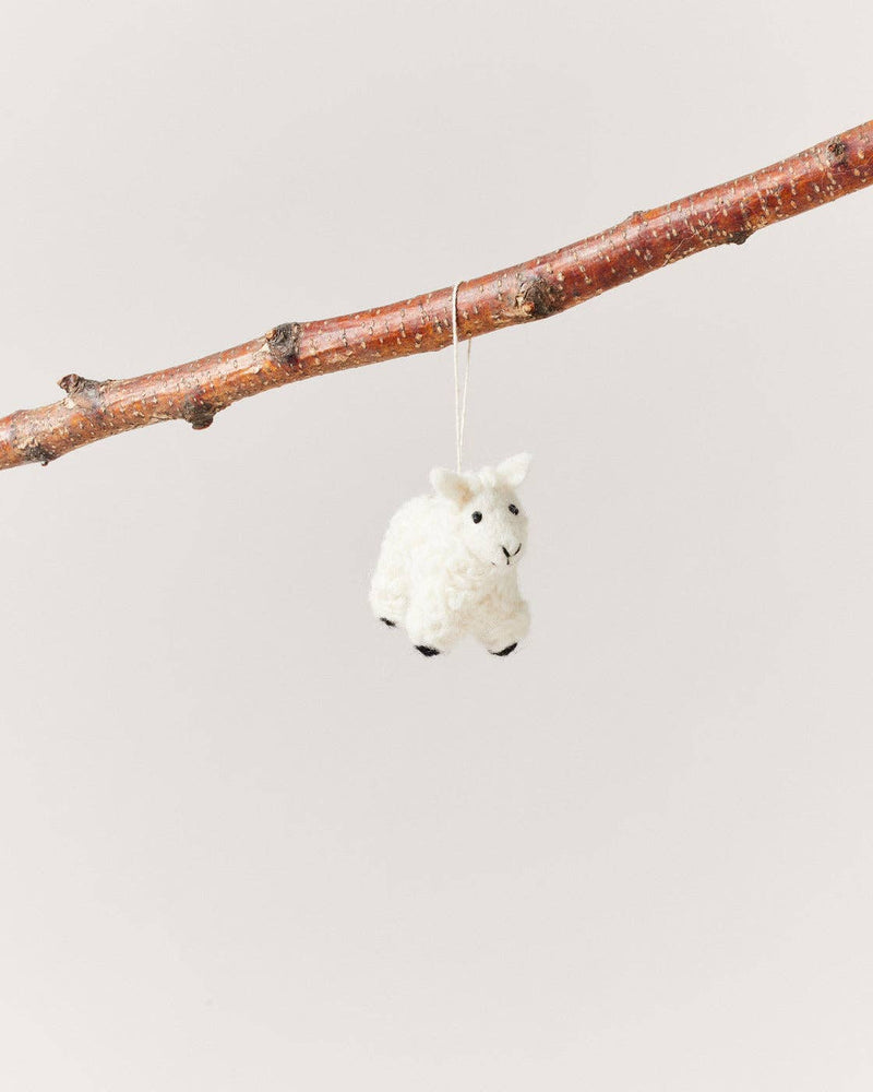 Felted Sheep Ornament