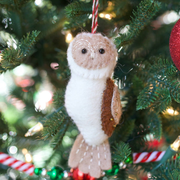 Felt Wool Ornament — Owl