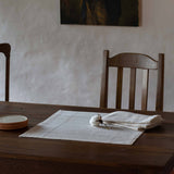 Lienzo Handcrafted Cotton Dinner Napkin — Ecru