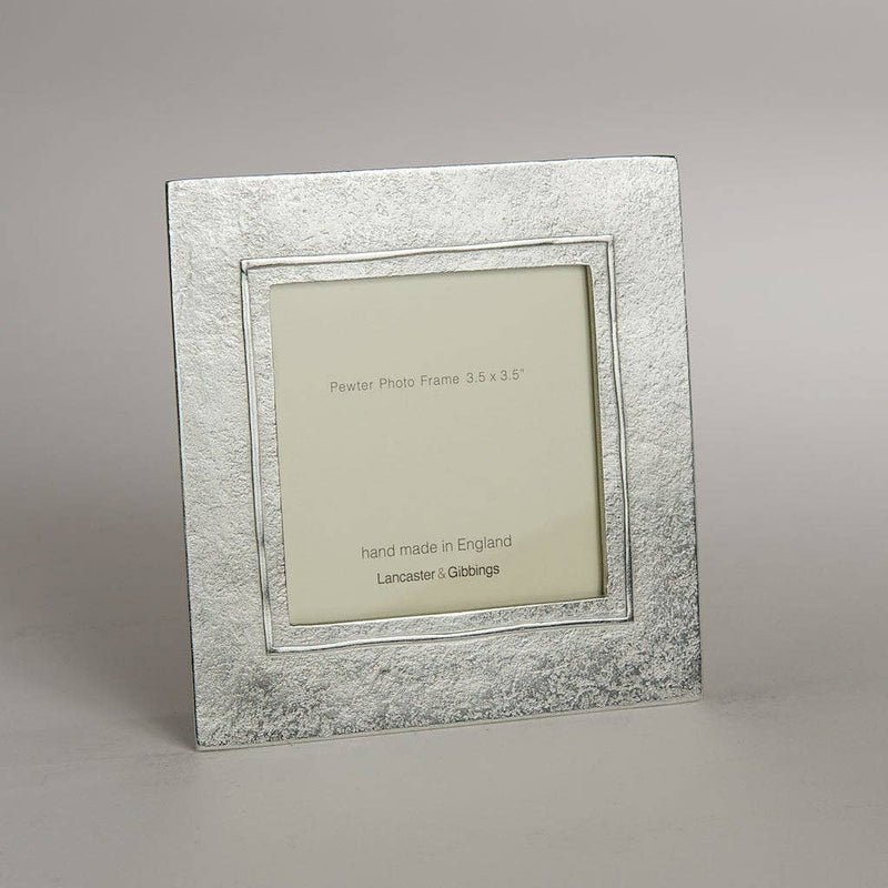 Raised Line Hand Cast Pewter Photo Frame