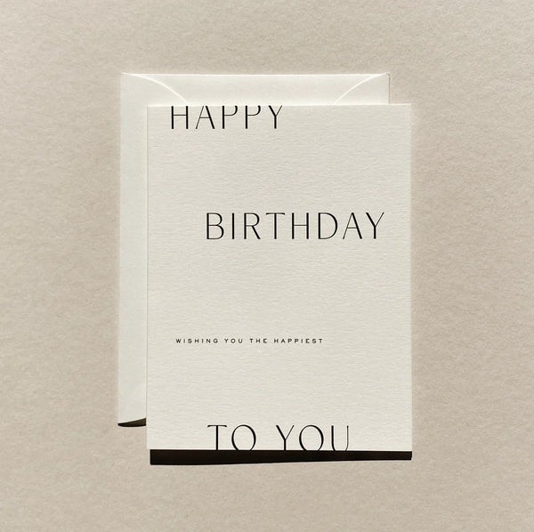 Greeting Card — Happy Birthday to You