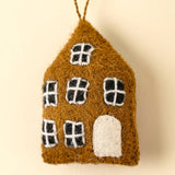 Felt House Ornament, Brown