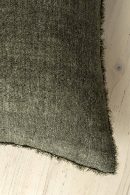 20x20 Lina Linen Pillow Avocado