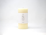 Beeswax Pillar Candles — Natural White