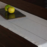 Lienzo Handcrafted Cotton 90" Table Runner — Ecru