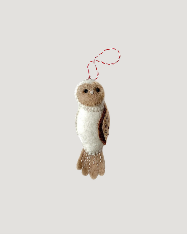 Felt Wool Ornament — Owl