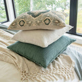 20x20 Lina Linen Pillow Chambray