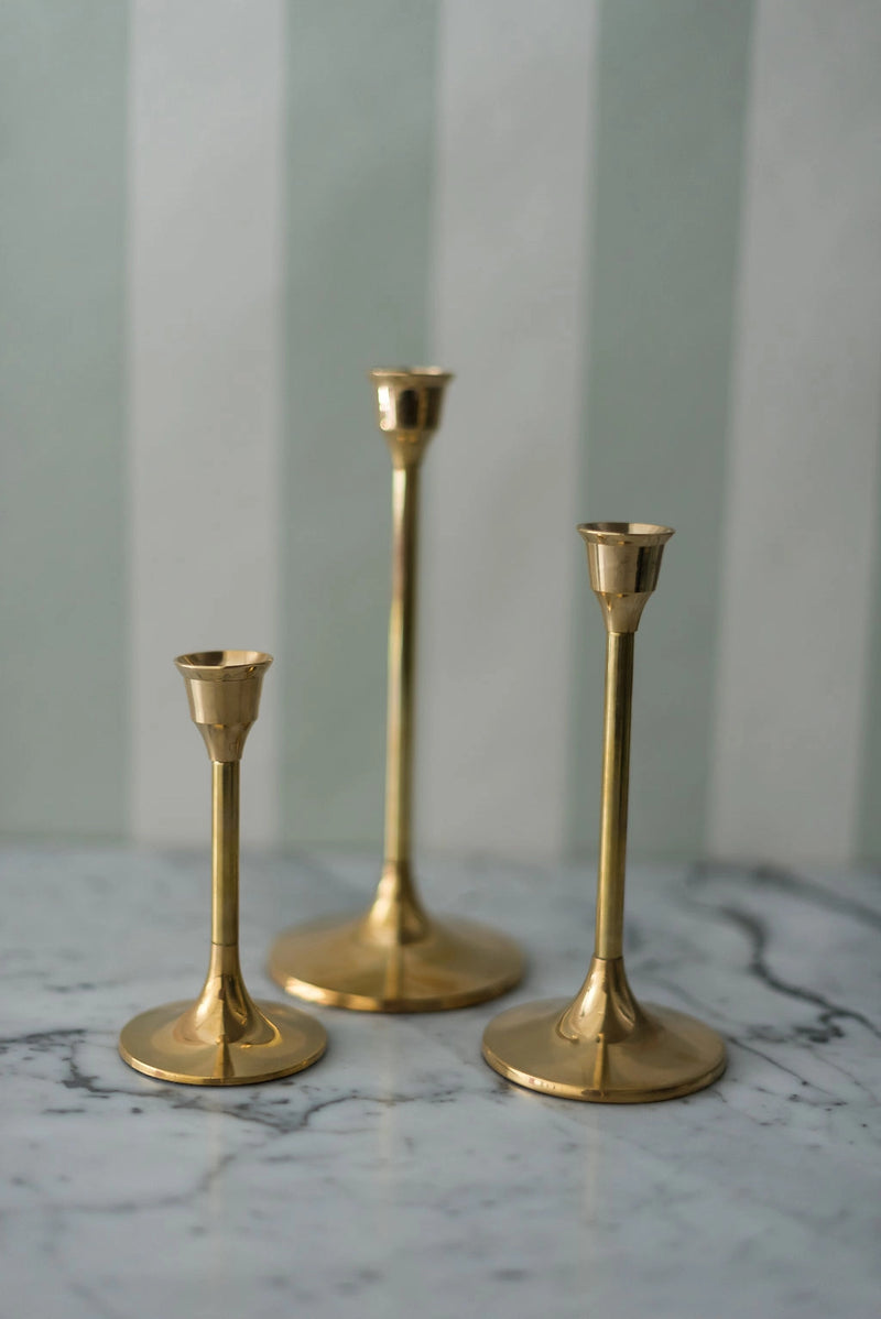 Brass Candlesticks - Set of 3