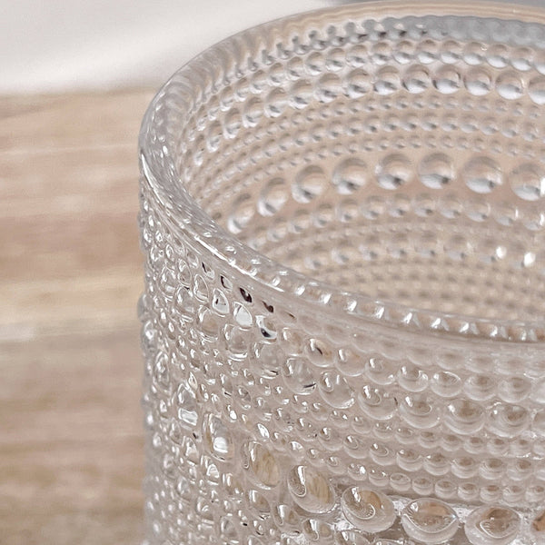 Beaded Old Fashioned Drinking Glasses - Set of 6