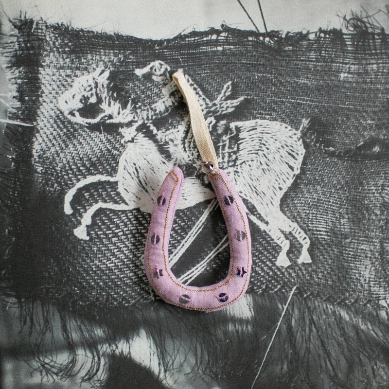 Lucky Horseshoe - Cotton & Lavender Ornament