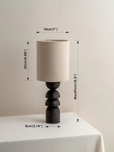 Zoe Wood and Linen Table Lamp