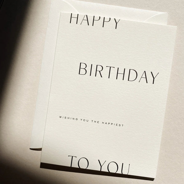 Greeting Card — Happy Birthday to You