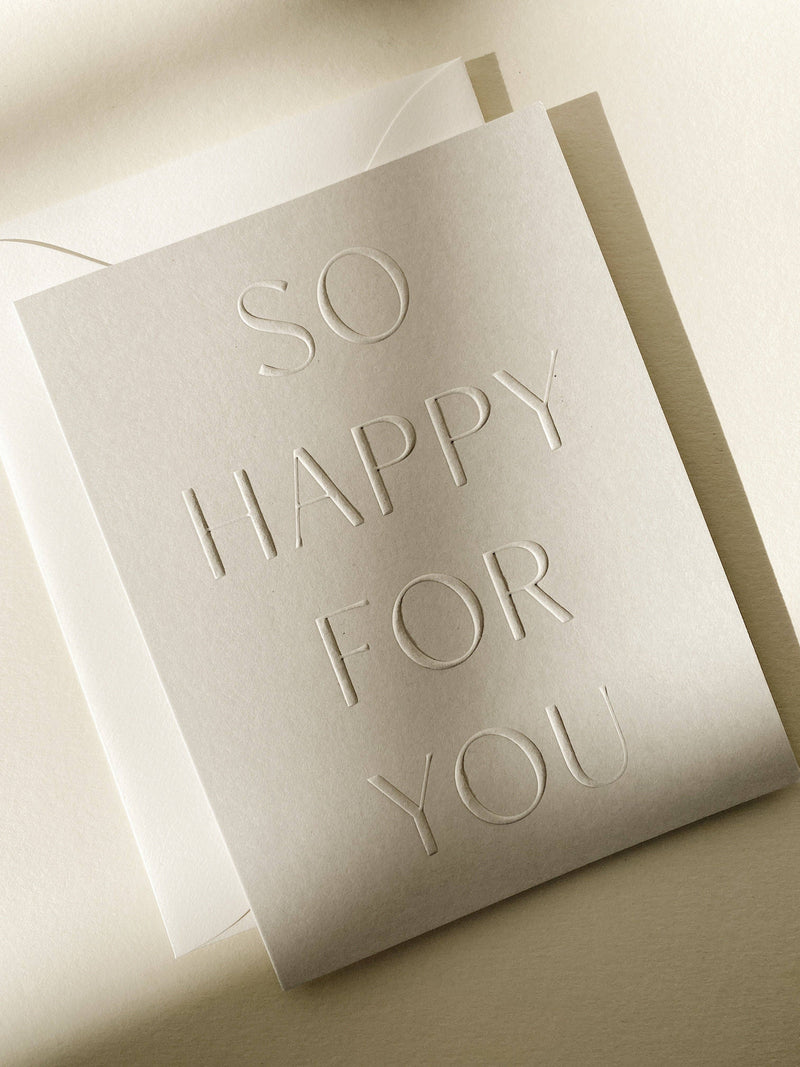Greeting Card — So Happy For You No. 10