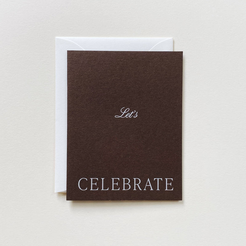 Greeting Card  — Let's Celebrate No. 28