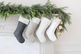 Linen Christmas Stocking