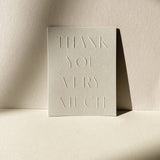 Greeting Card — Thank You Very Much in Fog