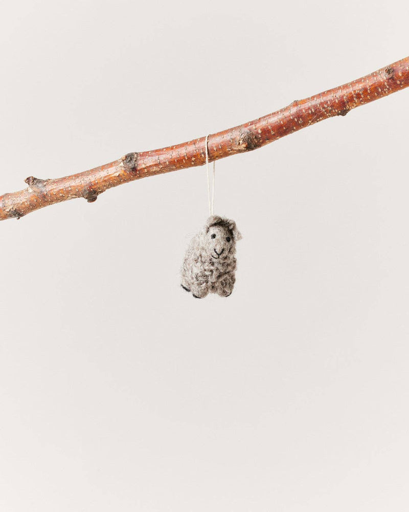 Felted Sheep Ornament