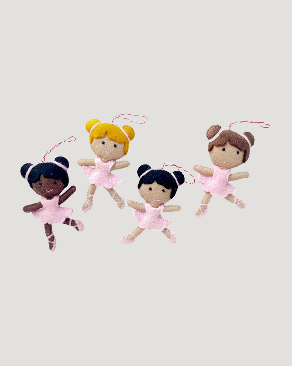 Felt Wool Ornament — Ballerina