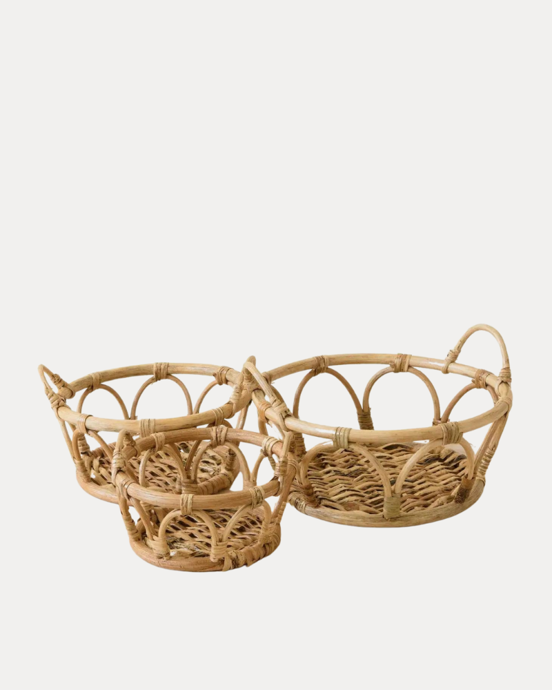 Handwoven Rattan Basket