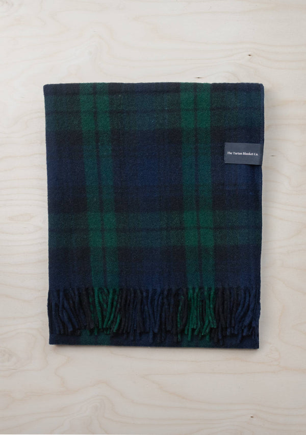 Black Watch Tartan — Recycled Wool Blanket