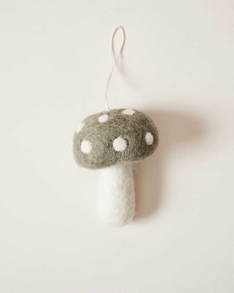 Felted Mushroom Ornament