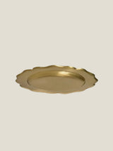 Brass Ruffle Edge Tray