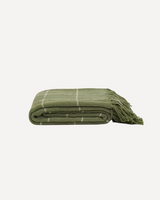 Claude Throw Blanket - Olive / Natural
