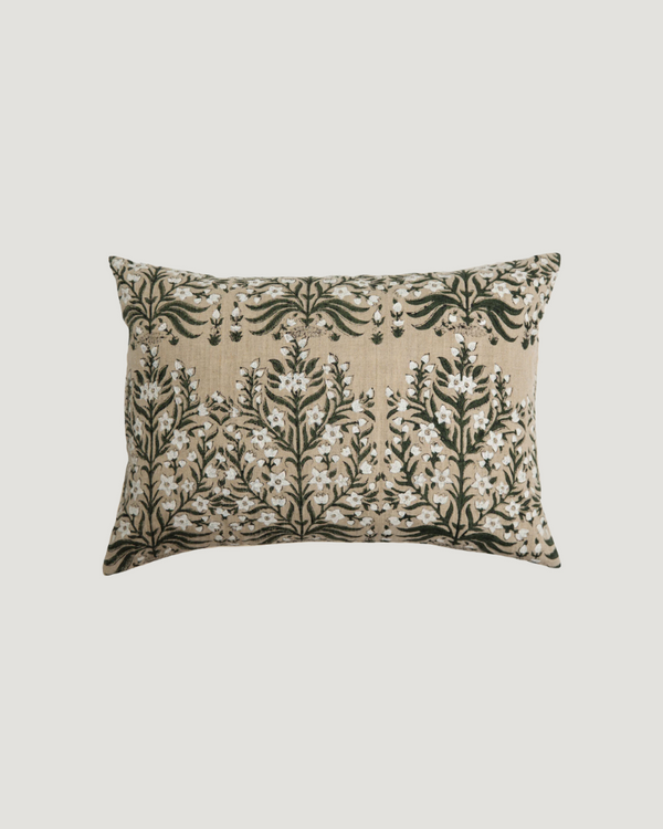 Fleur Olive Pillow — Lumbar