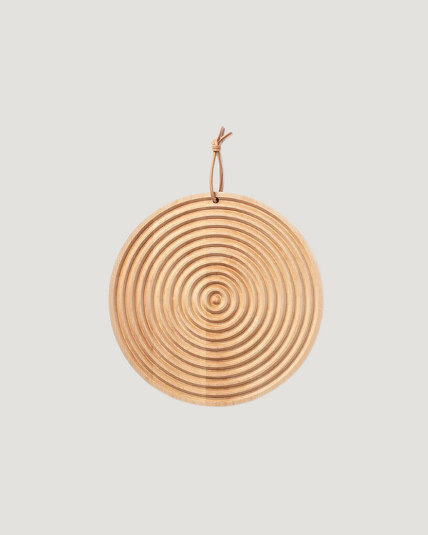 Grain Round Bread Board — Maple