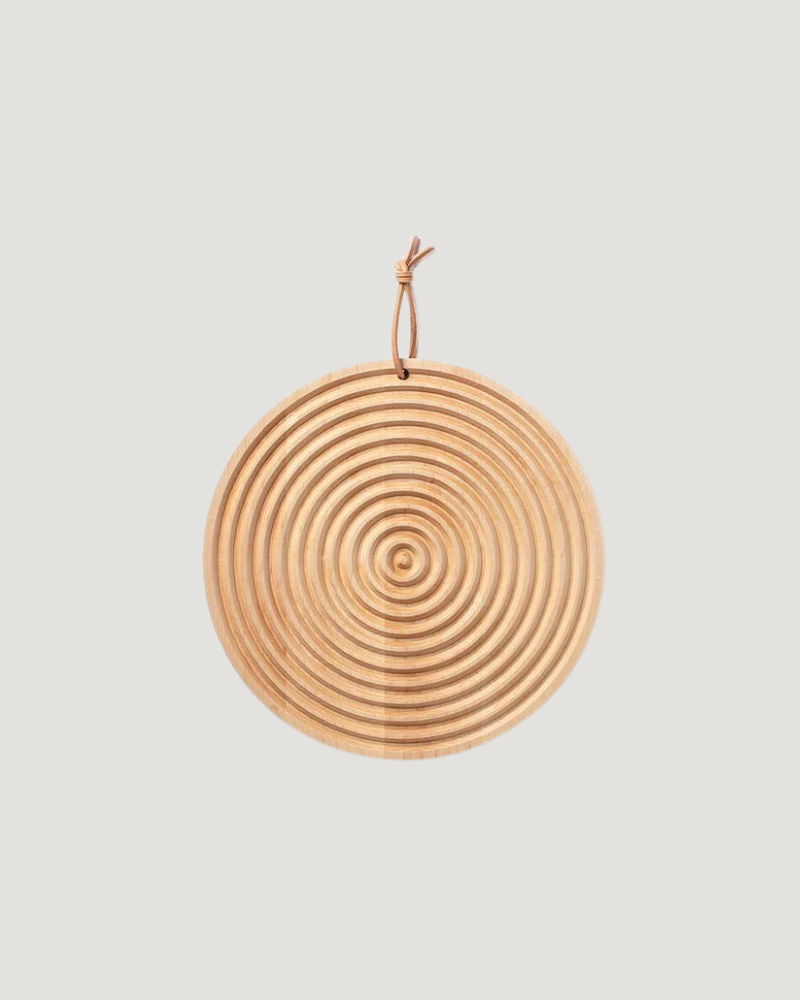 Grain Round Bread Board — Maple