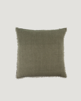 Laurel Stonewashed Linen Pillow — 24" Square