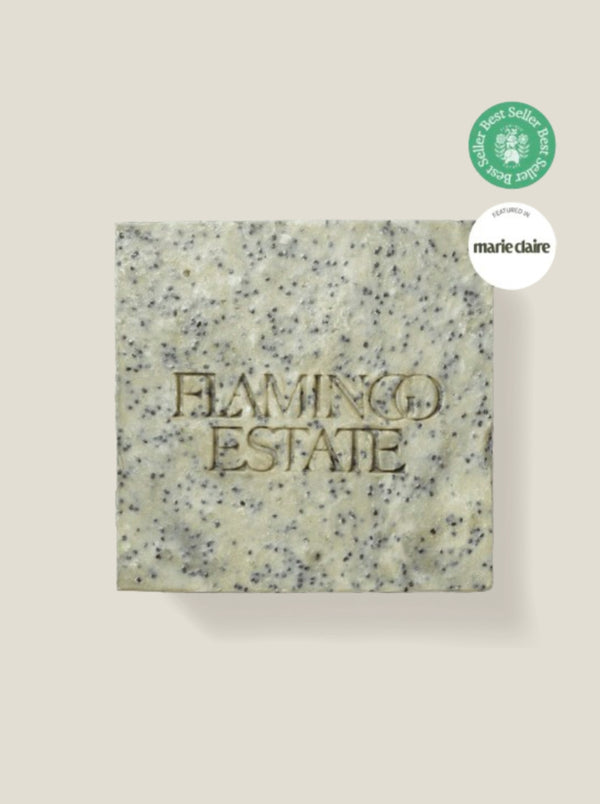 Flamingo Estate Exfoliating Peppermint Soap Brick