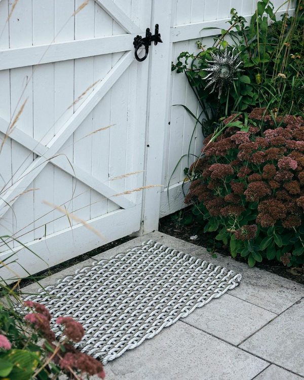 Doormat — Fog Gray / Mushroom