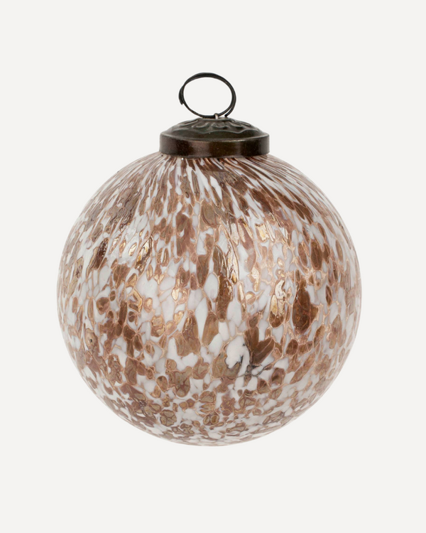 Gold Confetti Glass Ornaments