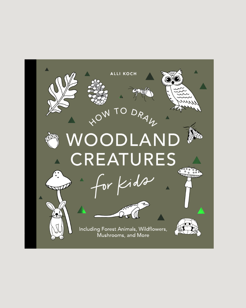 How to Draw for Kids: Mushrooms & Woodland Creatures