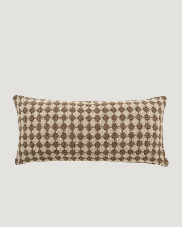 Check Weave Pillow — 14" x 31" Lumbar