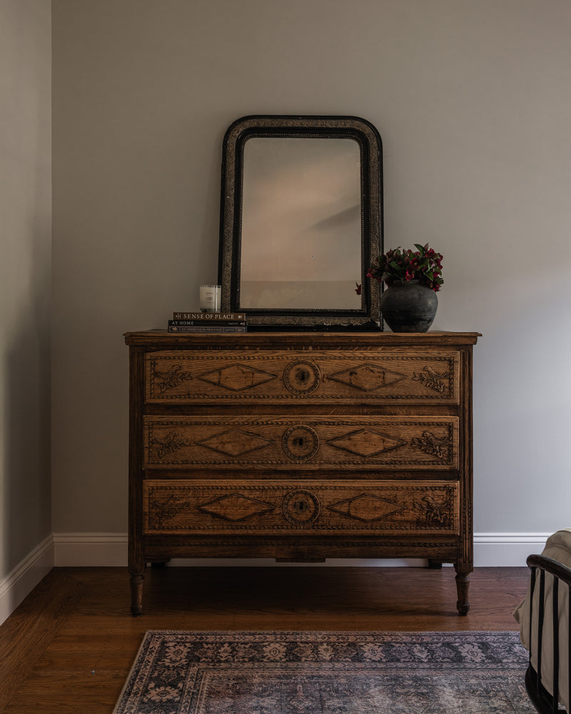 Antique Italian Hand Carved Dresser c. 1870