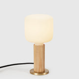 Knuckle Table Lamp in Oak + Oblo