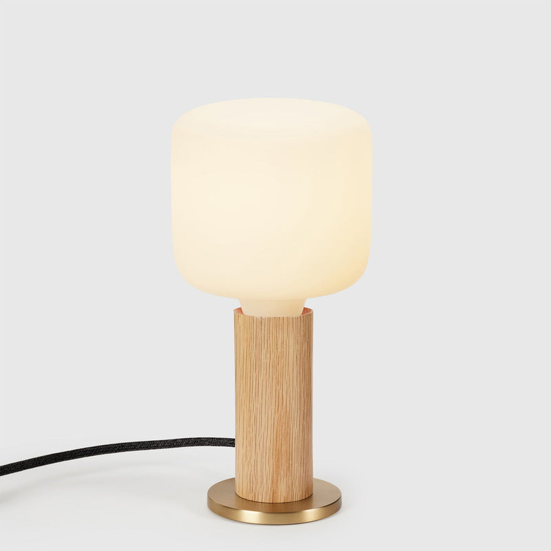 Knuckle Table Lamp in Oak + Oblo