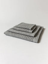 Lattice Linen Towel, Grey