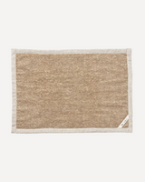 Linen Pile Bath Mat Natural