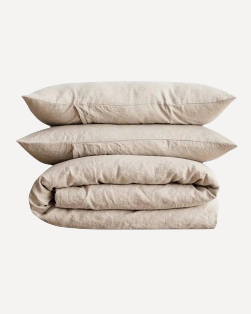 Natural Linen Duvet Cover Set