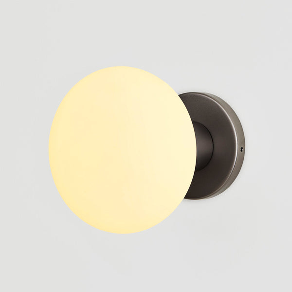 Lochan Wall Light in Graphite + Oval Dim to Warm